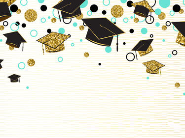 Cartoon Graduation caps