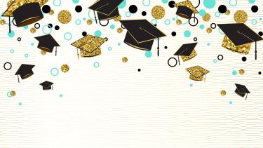 Cartoon Graduation caps