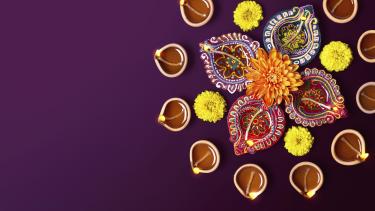 Diwali decorations and candles Diwali decorations and candles