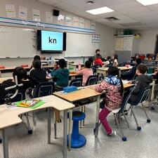 Students in Grade 3 are receiving explicit reading instruction